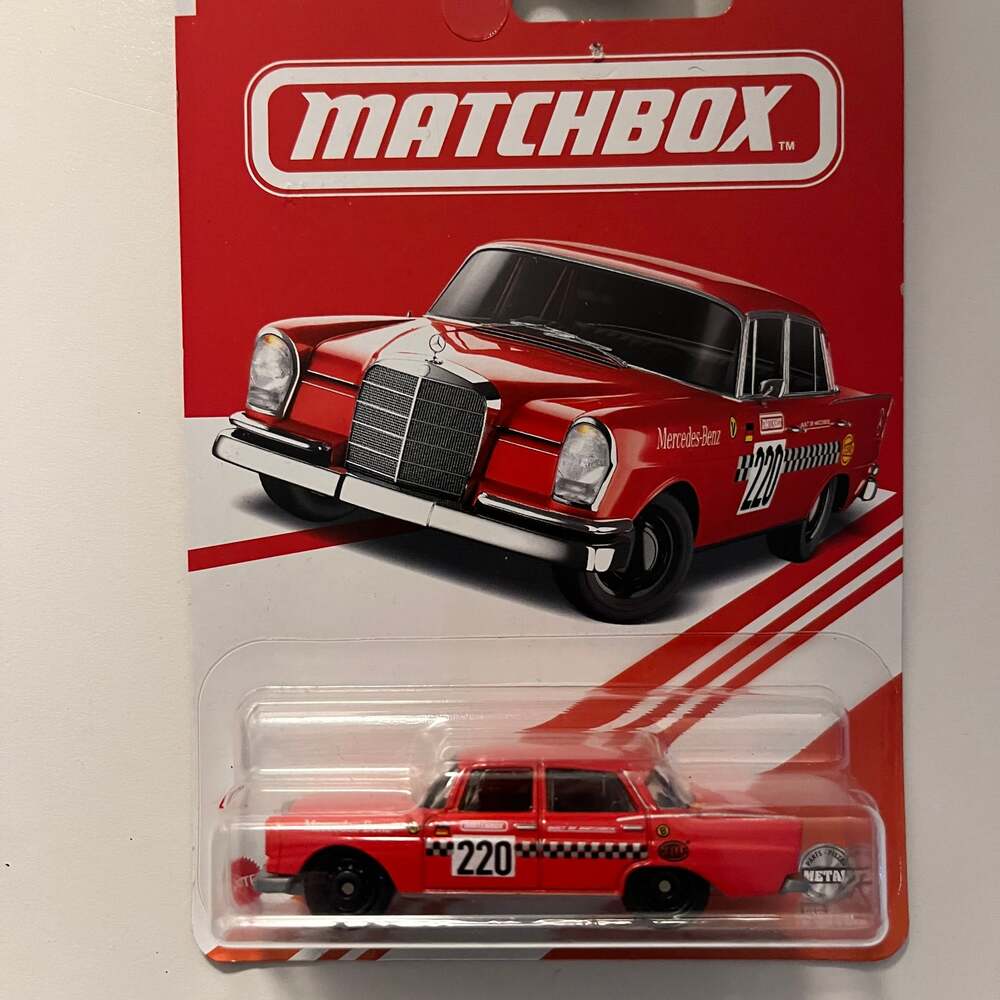 2023 Matchbox 70 Years Target Exclusive Red Edition Mercedes-Benz 220 SE Sedan